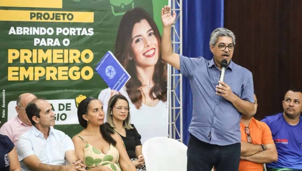 Com nova emenda de Edvaldo, no valor de R$ 500 mil, Programa ‘Abrindo Portas para o Primeiro Emprego’ leva dignidade a jovens de Cruzeiro do Sul