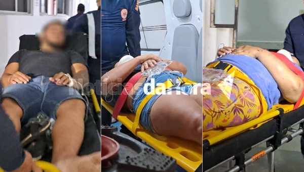 Colisão entre motocicletas termina com três feridos no Pronto Socorro de Rio Branco