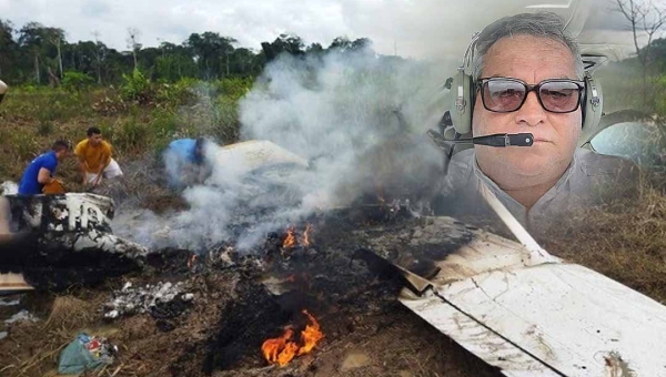 Comandante Roney, o piloto do avião que caiu em Manuel Urbano, morre após quatro meses internado em Manaus