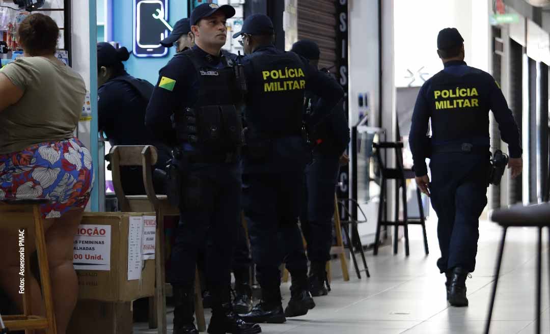 Polícia Militar fiscaliza estabelecimentos de manutenção e conserto de celulares no Shopping Aquiri