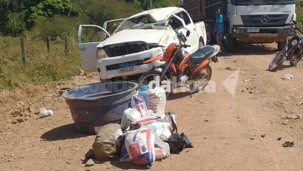 Acidente na Transacreana deixa sete feridos após motorista capotar caminhonete