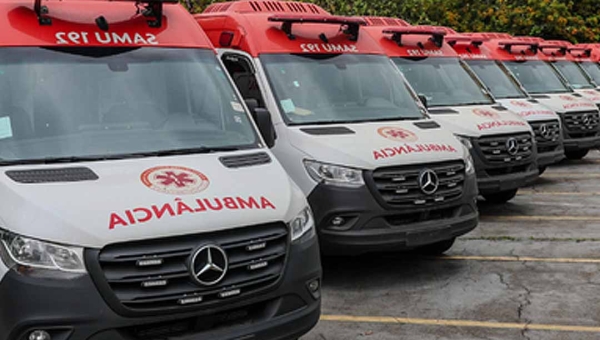 Três cidades do Acre recebem ambulâncias novas para atuar no Samu, com recursos do novo PAC