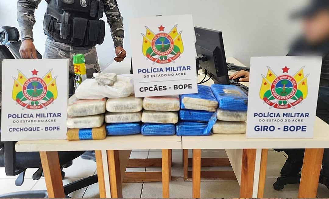 Homem é capturado e menor apreendido com grande quantidade de droga no bairro Cadeia Velha