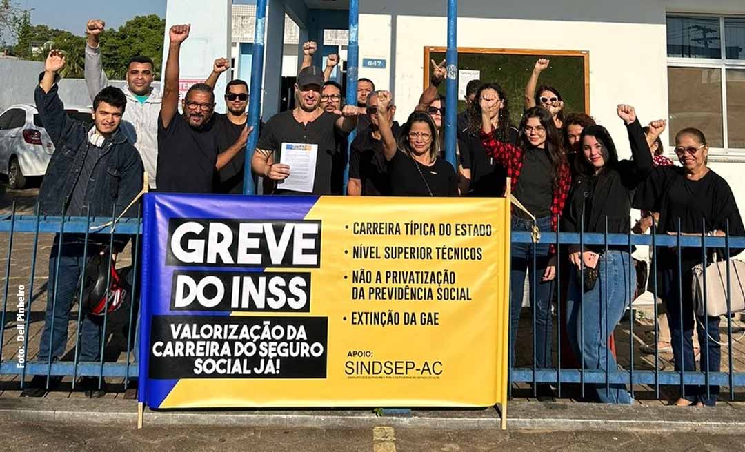 Servidores do INSS de Rio Branco entram em greve por tempo indeterminado; atendimentos agendados seguem normalmente