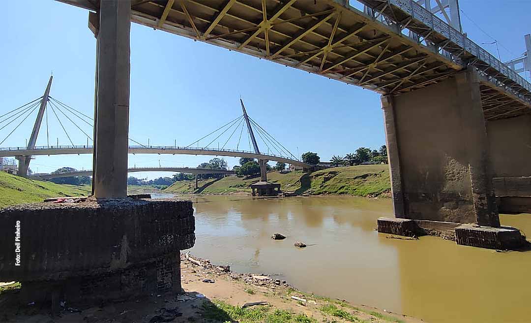 Rio Acre segue baixando em Rio Branco e registra 1,64 metro nesta quinta-feira