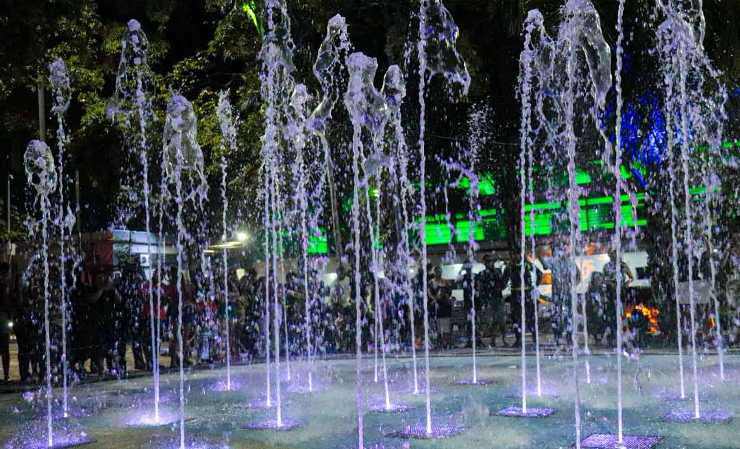 Prefeitura da Capital promete solucionar problema na fonte interativa até este domingo