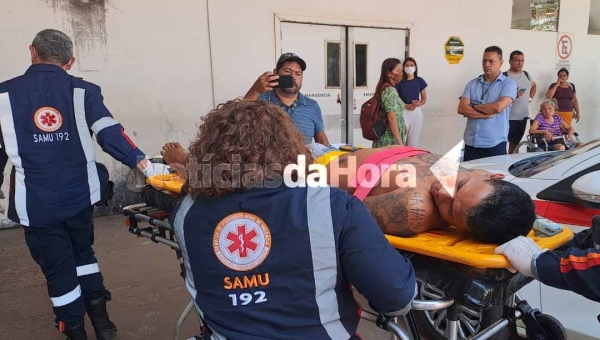 No bairro Vitória, homem sofre acidente após manusear arma de fogo; tiro acertou o abdômen