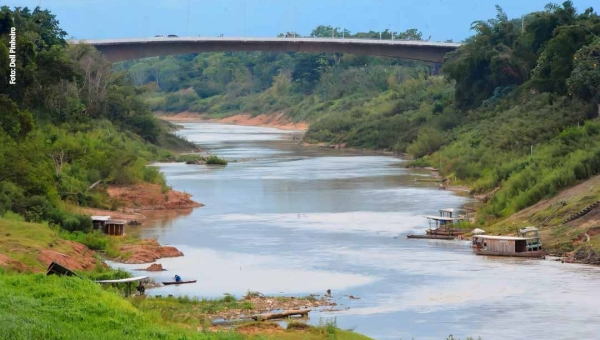 Rio Acre marca 1,5 metro na Capital; manancial está a 25 centímetros da menor cota registrada em RB