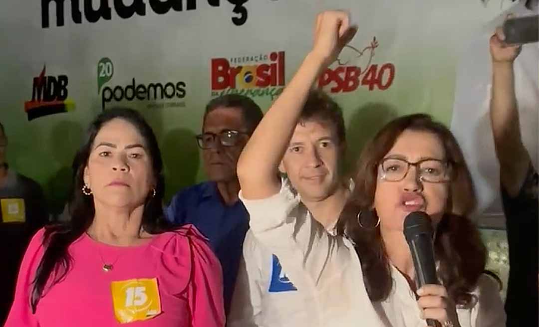 Com apoio de partidos de esquerda, MDB oficializa candidatura de Leila Galvão a prefeitura de Brasiléia