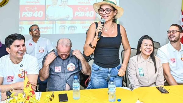 Presidente do Sinteac, Rosana Nascimento, declara apoio a Jenilson Leite