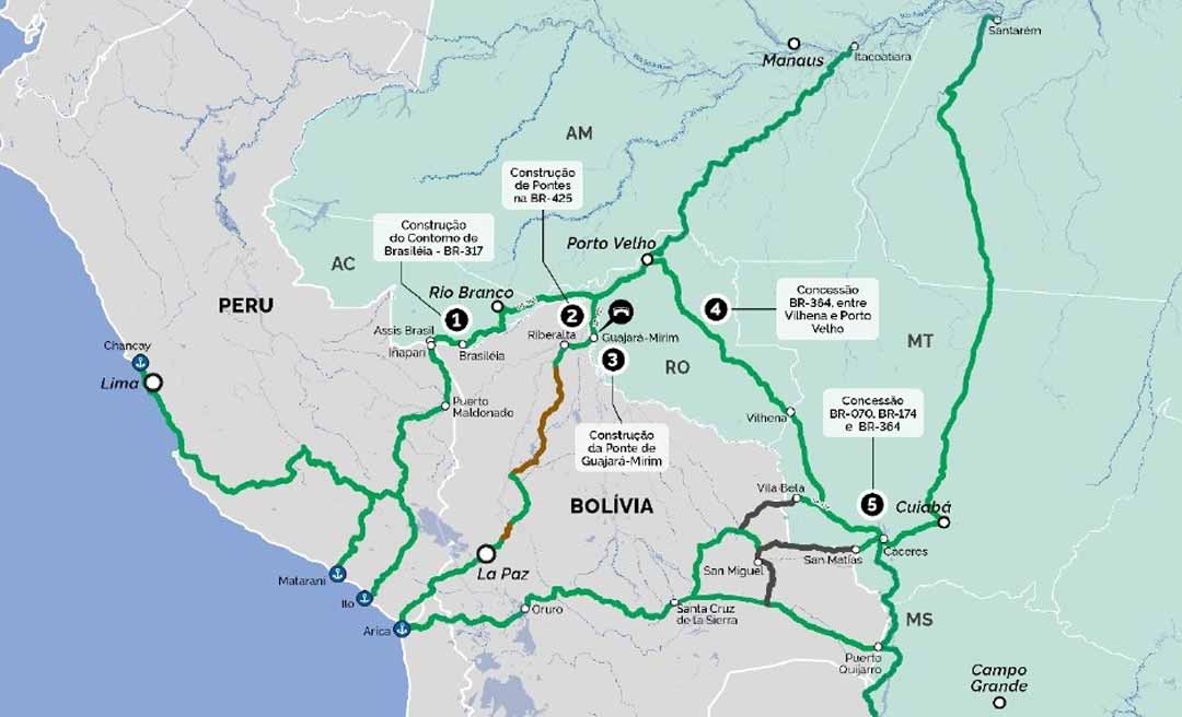 A partir da rota Rondon, Acre é considerado “estado articulador” para integração com o Pacífico, mostra estudo do Ipea