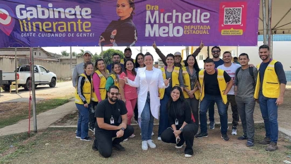 Gabinete itinerante de Michelle Melo atende comunidade em Senador Guiomard