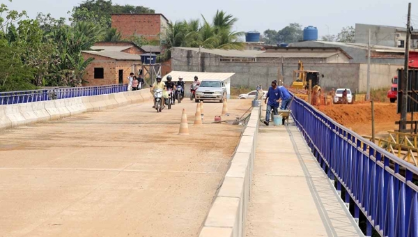 Em fase de asfaltamento, ponte sobre o igarapé Judia será interditada durante quatro dias