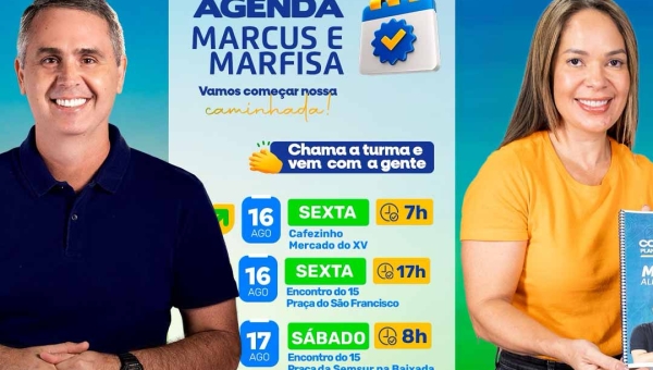 Marcus começa campanha com café da manhã, Bocalom fará caminhada, Jenilson tem bandeiraço e Jarude adesivaço