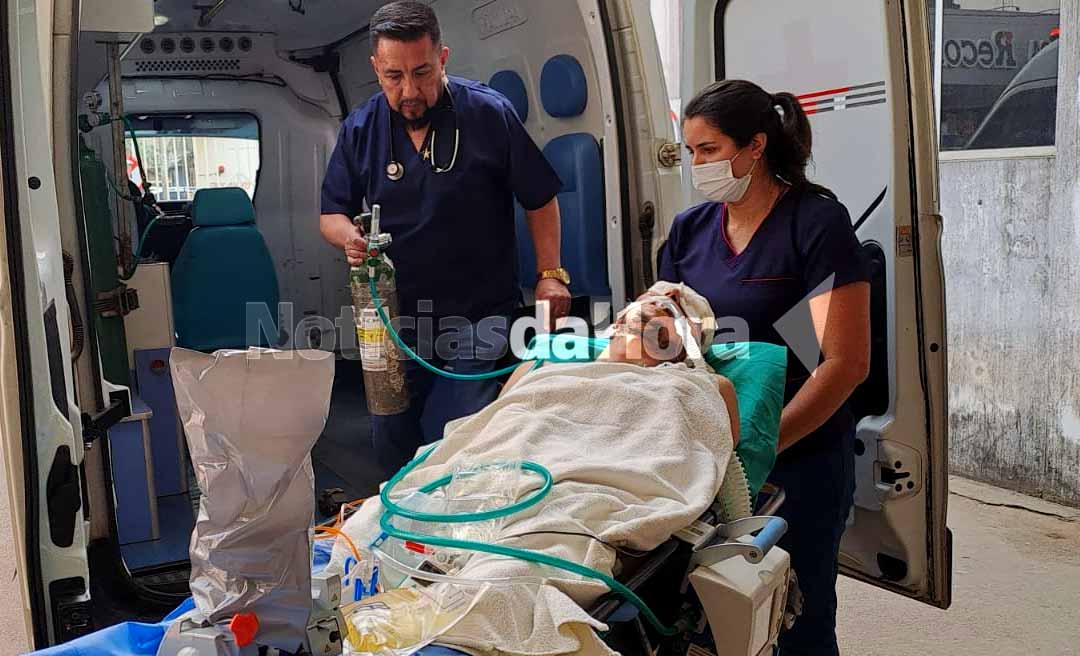 Acidente de trabalho por derrubada de árvore deixa jovem gravemente ferido no Acre