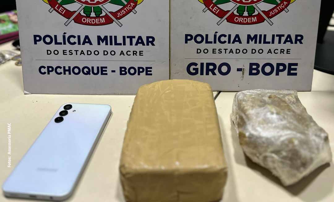 Após denúncia anônima, PM prende mulher no bairro Cadeia Velha com mais de um quilo de drogas na bolsa