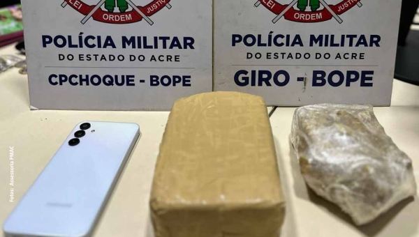 Após denúncia anônima, PM prende mulher no bairro Cadeia Velha com mais de um quilo de drogas na bolsa