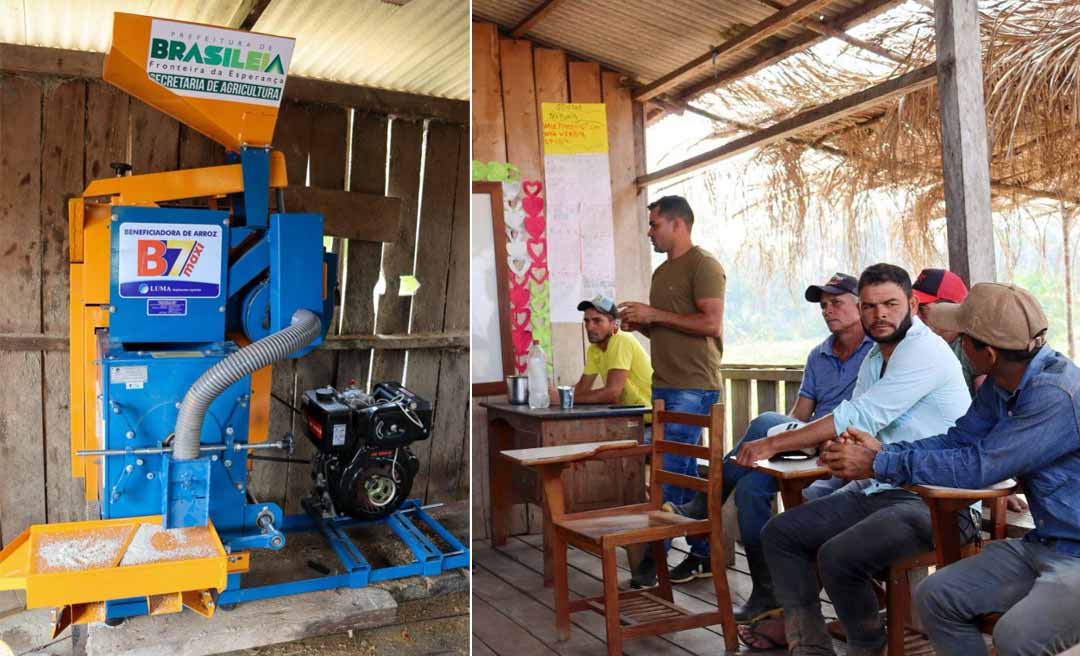 Prefeitura de Brasiléia entrega mais uma beneficiadora de arroz para agricultores