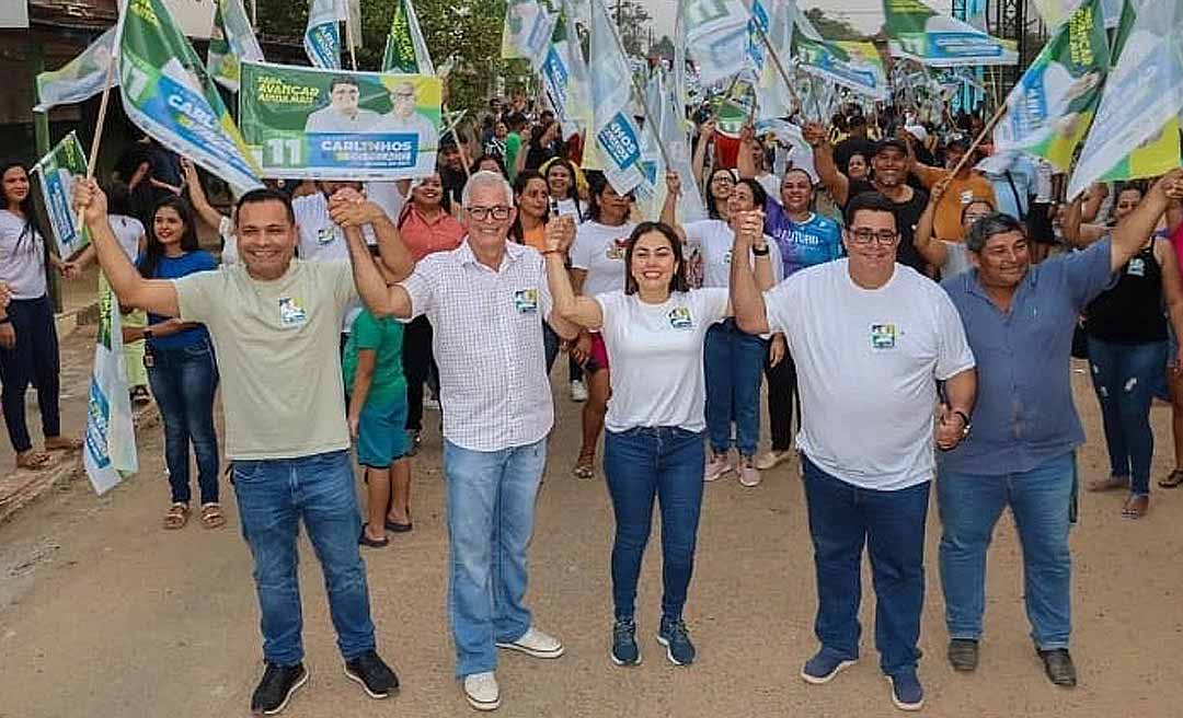 Carlinhos do Pelado e Amaral do Gelo fazem festa de lançamento de campanha no Bairro Leonardo