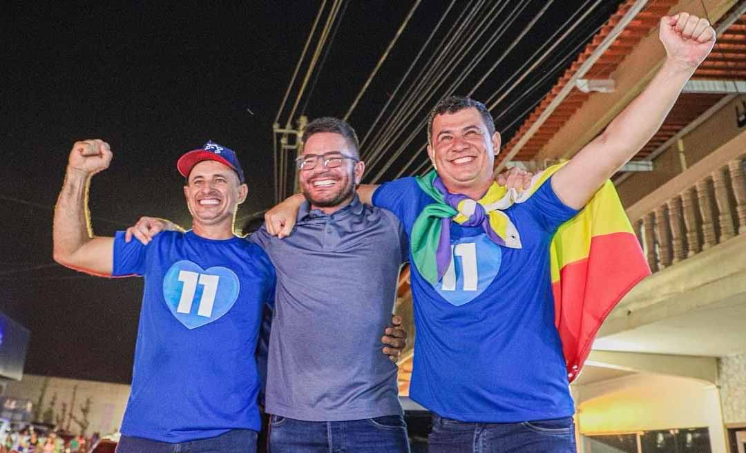 Maxsuel Maia e Vânio Miranda abrem campanha com mega carreata em Xapuri