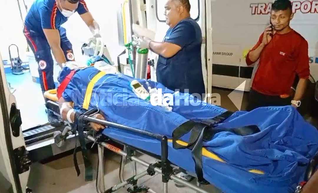 Homem sofre traumatismo craniano grave e é entubado após colisão entre motocicletas na BR-364