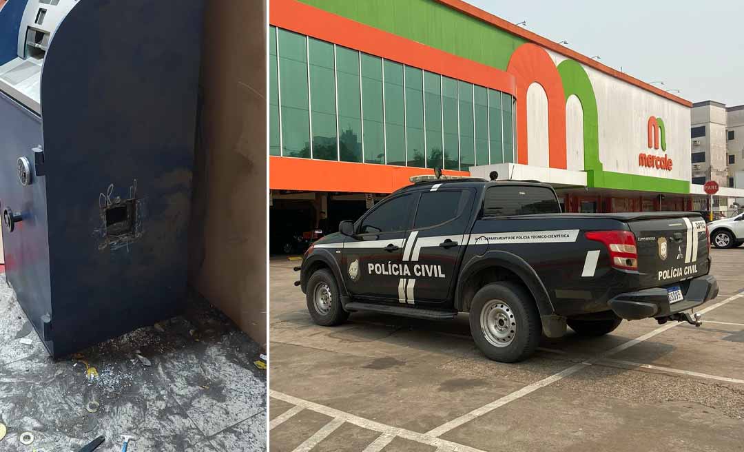 Bandidos arrombam cofre e levam grande quantidade de dinheiro de supermercado em Rio Branco