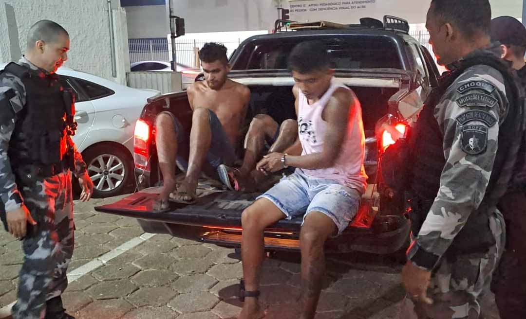 GIRO prende trio de faccionados com armas e munições em bairro do segundo distrito de Rio Branco