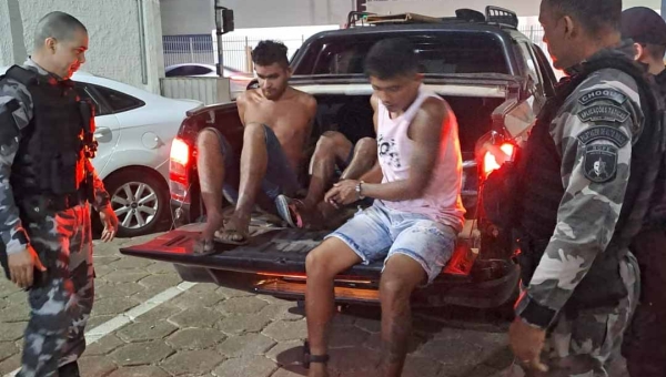 GIRO prende trio de faccionados com armas e munições em bairro do segundo distrito de Rio Branco