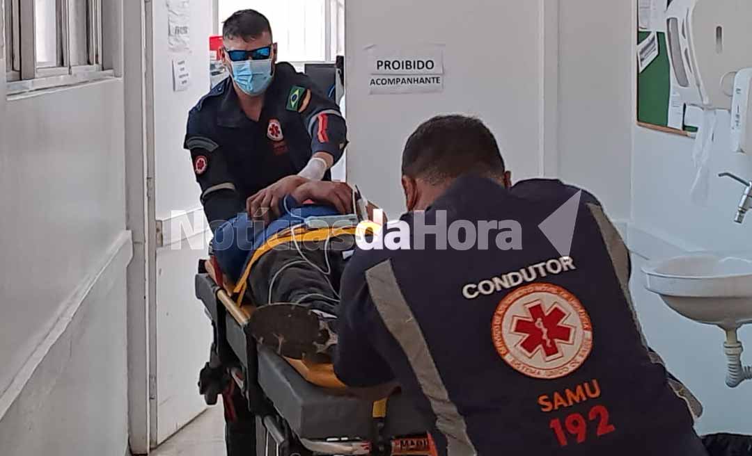 Trabalhador cai de uma altura de oito metros enquanto realizava serviços de manutenção em loja no bairro Bosque