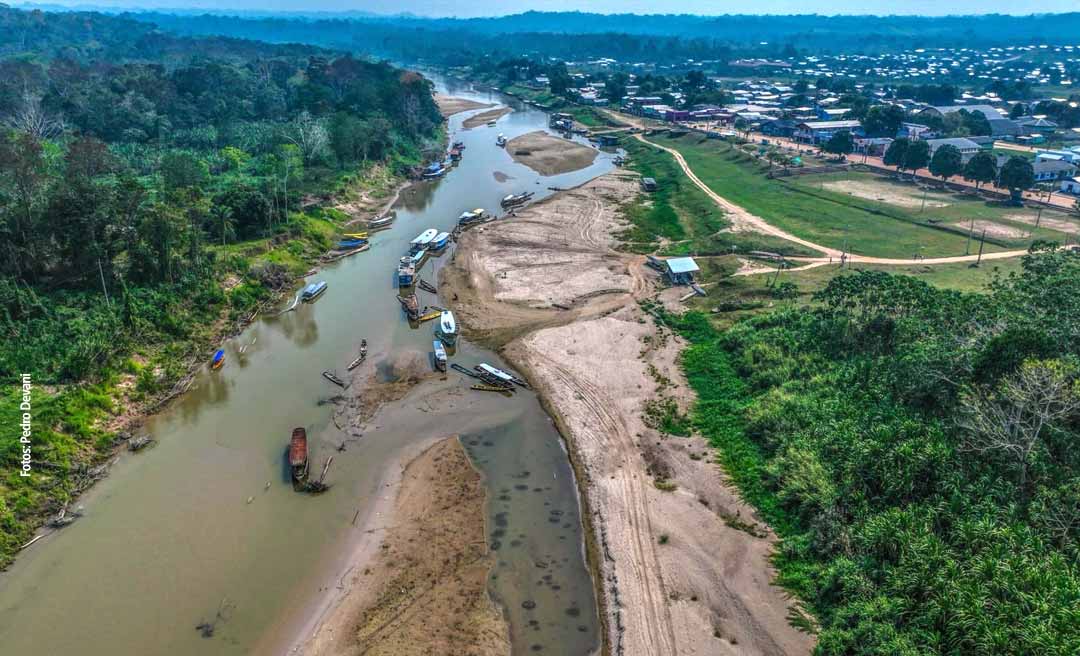 Com a navegação comprometida, cidade de Jordão sente os efeitos da seca severa e risco de desabastecimento