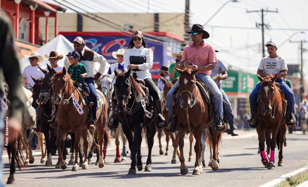 Cavalgada e cerimônia de abertura da Expoacre movimentam o fim de semana em Rio Branco