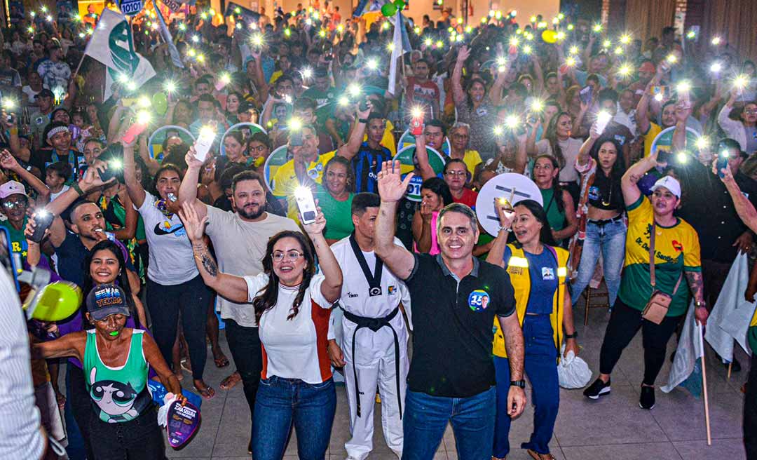 Michelle Melo reúne mais de mil amigos em evento onde declara apoio a Marcus Alexandre