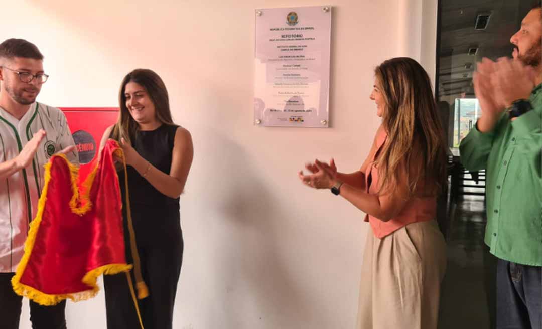 Ifac inaugura novo refeitório e espaço de convivência do campus Rio Branco