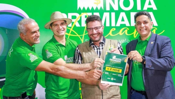 Gladson lança na Expoacre Nota Premiada Acreana com 15 prêmios mensais