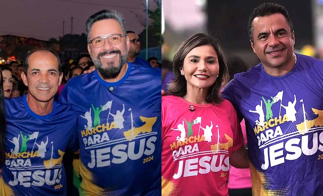 Com o tema “Todos pela família”, Marcha Para Jesus em Cruzeiro do Sul tem Zequinha e Jéssica cantando e orando