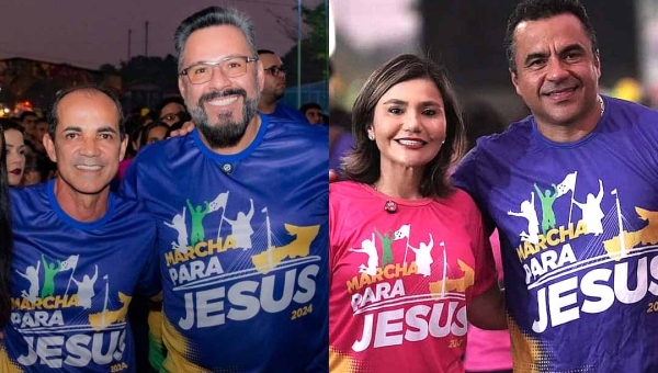 Com o tema “Todos pela família”, Marcha Para Jesus em Cruzeiro do Sul tem Zequinha e Jéssica cantando e orando