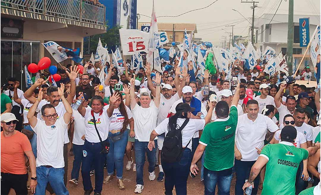 Passeata do 15 conta com forte participação popular no município de Boca do Acre