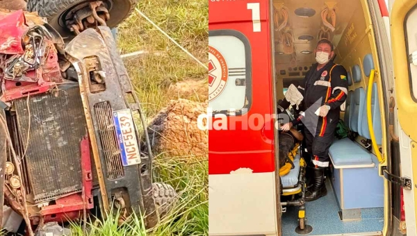 No Acre, advogado sobrevive a acidente grave na rodovia AC-40; veículo capotou várias vezes