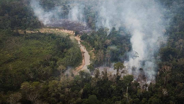 Incêndio em terra indígena no Acre já queimou mais de 1 milhão de metros quadrados