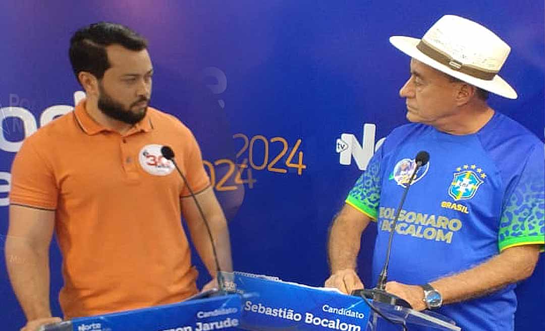 Primeira rodada do debate da TV Norte é marcada por Bocalom isolado e Jarude elogiando prefeito