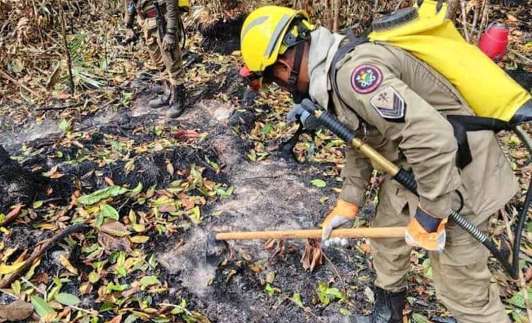 Em parceria com os municípios e a União, governo do Acre atua no combate às queimadas no Juruá