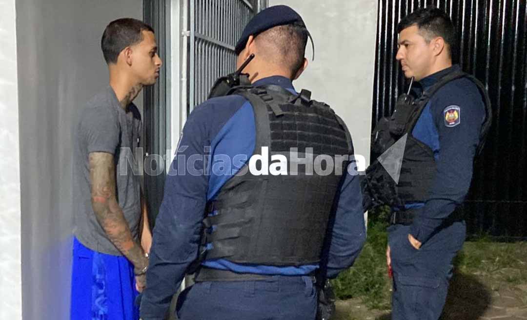 Em Rio Branco, membro de facção é preso com drogas e arma roubada de empresa de segurança de Porto Velho