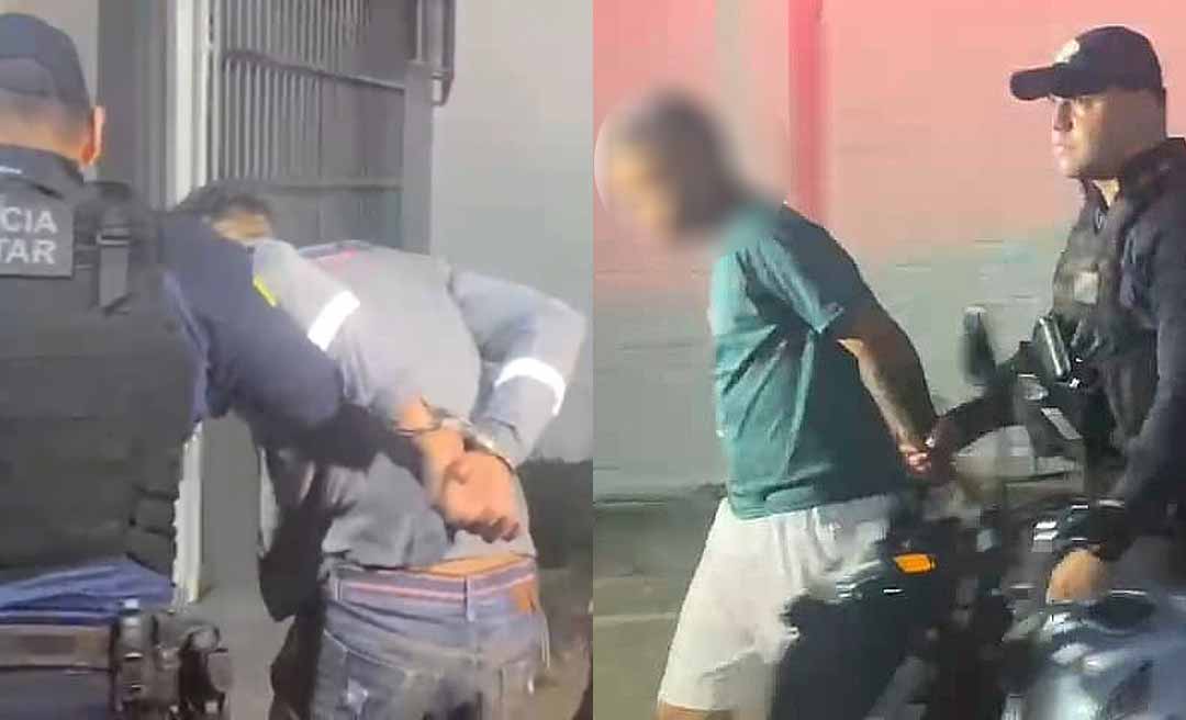 Dupla é presa e um menor apreendido em Rio Branco suspeitos de vários assaltos na cidade