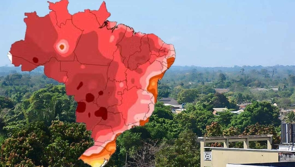 Onda de calor deve causar recorde de temperaturas em várias Capitais, inclusive em Rio Branco, alerta Inmet