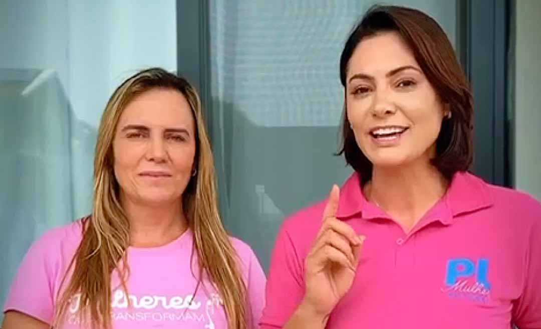 Michelle Bolsonaro e Celina Leão convidam rio-branquenses para Grande Comício 22 nesta sexta-feira