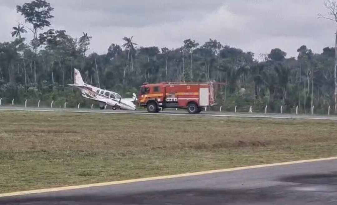 Avião de pequeno porte faz pouso de emergência no município de Feijó