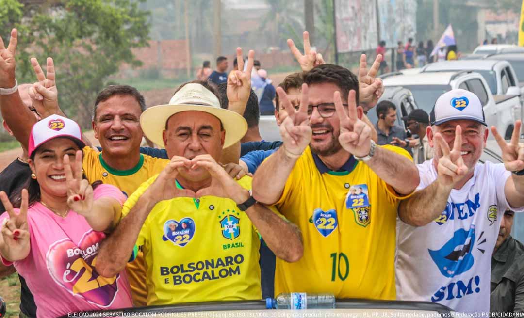 Ao lado de Gladson, Bocalom e Alysson reúnem 3 mil veículos na “Carreata da Vitória”: “A nossa vitória será do povo de Rio Branco"