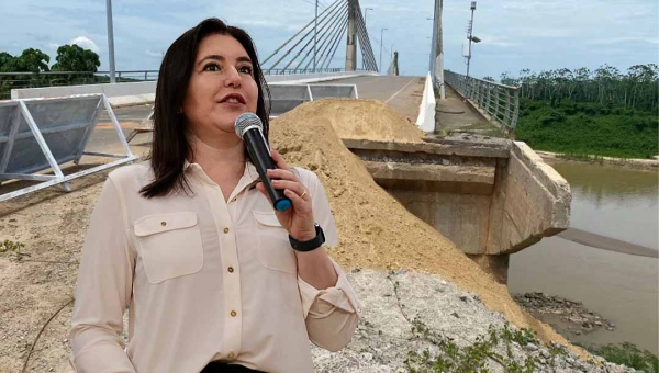 Simone Tebet autoriza liberação de recursos para prolongamento da ponte sobre o Rio Tarauacá; obra deve ficar pronta até abril