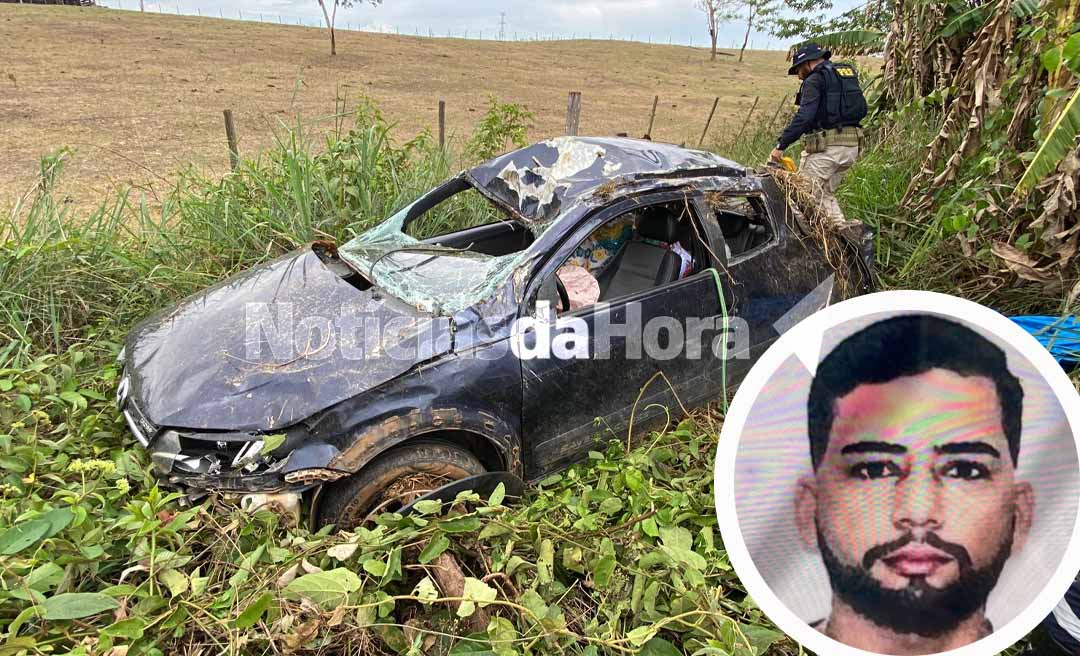 Comerciante de Cruzeiro do Sul é a vítima fatal de capotamento na BR-364 próximo ao Bujari