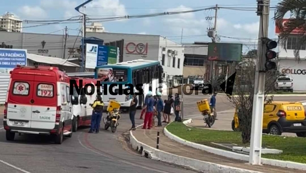 Servidora dos Correios fica em estado grave após acidente de trânsito na Avenida Ceará